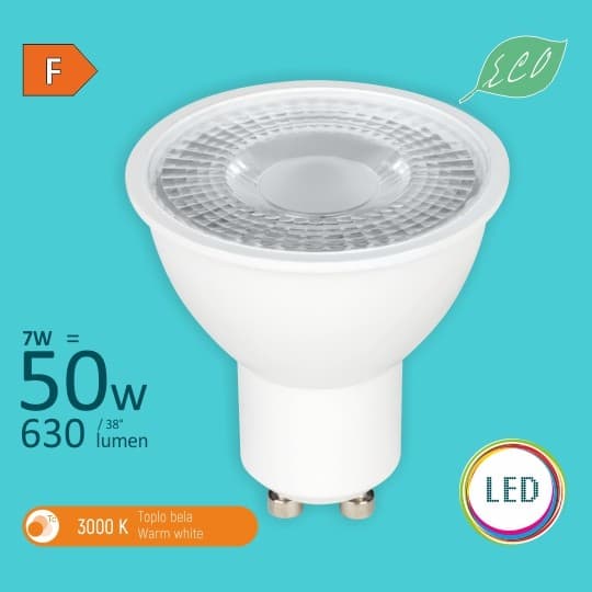 Sijalica LED GU10 7W M2 3000K LED sijalica 170-240V Mitea