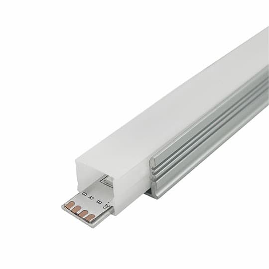 Aluminijumski profil IP65 za LED trake MA505-A-FS nadgradni 2000x17.7x13 mm duboki set sa difuzerom