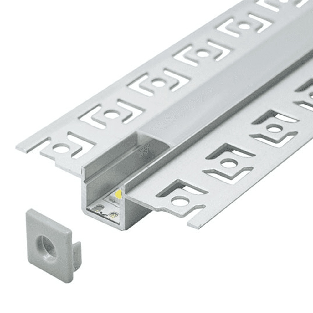 Aluminijumski profil MA639 za LED trake set sa difuzorom 52.5x13x2000 mm rigips ugradni