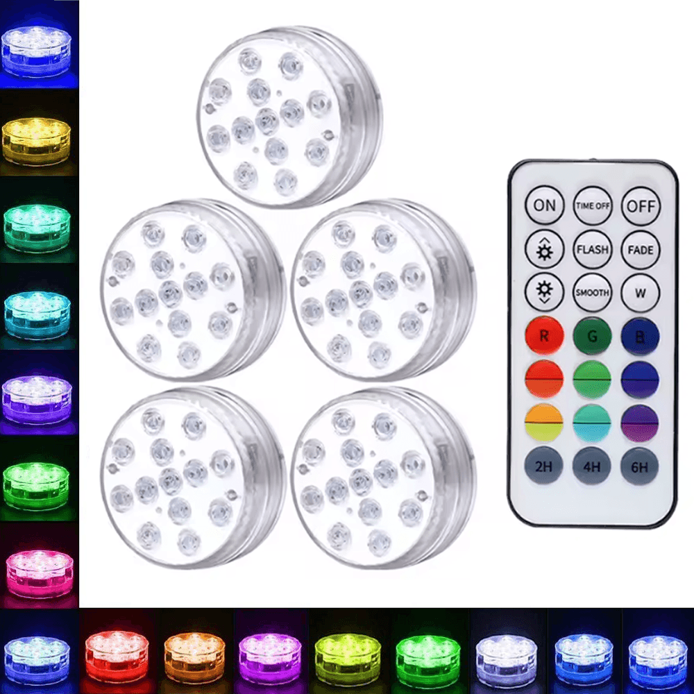 Lampe spot podvodne set 5/1 RGB IP68 dimabilne sa daljinskim