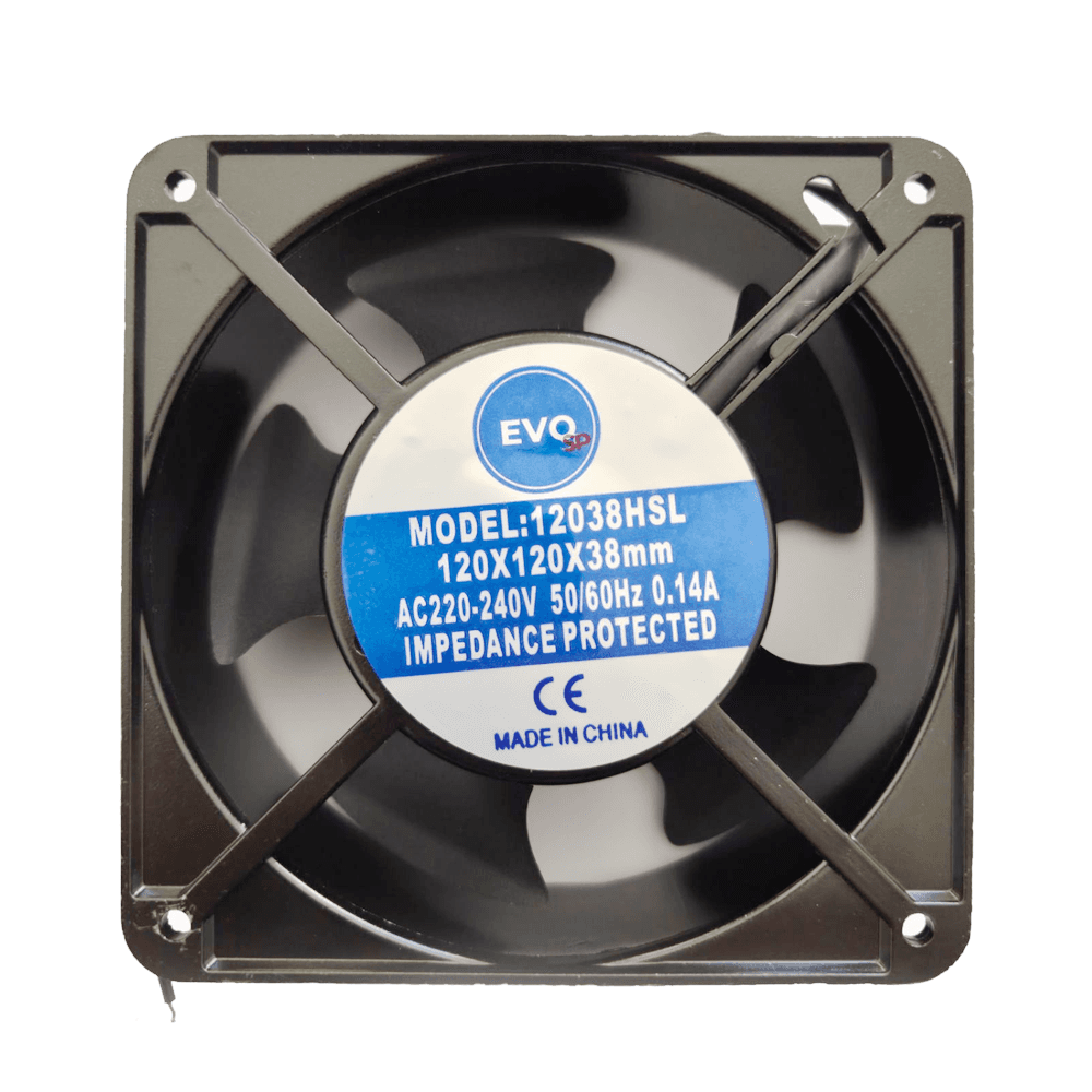 Ventilator elektromotora 120x120mm 220V d38mm