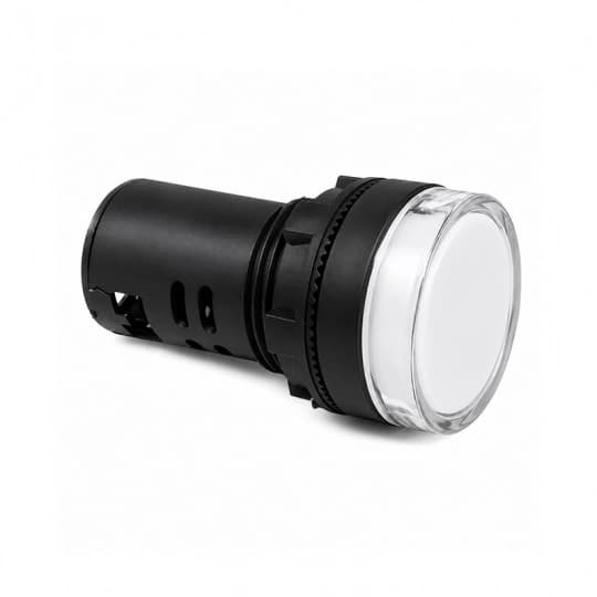 Signalna LED lampica BIJELA fi22 220V ME-AD62-22DS Mitea